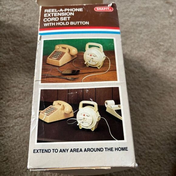 Reel-A-Phone Vintage 1980’s Extension Cord Set With Hold Button - Picture 11 of 12